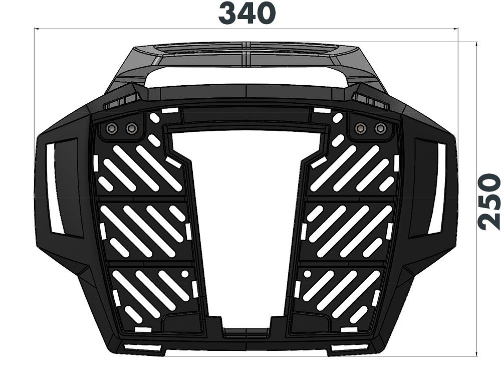Hepco&Becker Topdrager Alurack zwart voor orgineel rek voor BMW F900R vanaf 2020