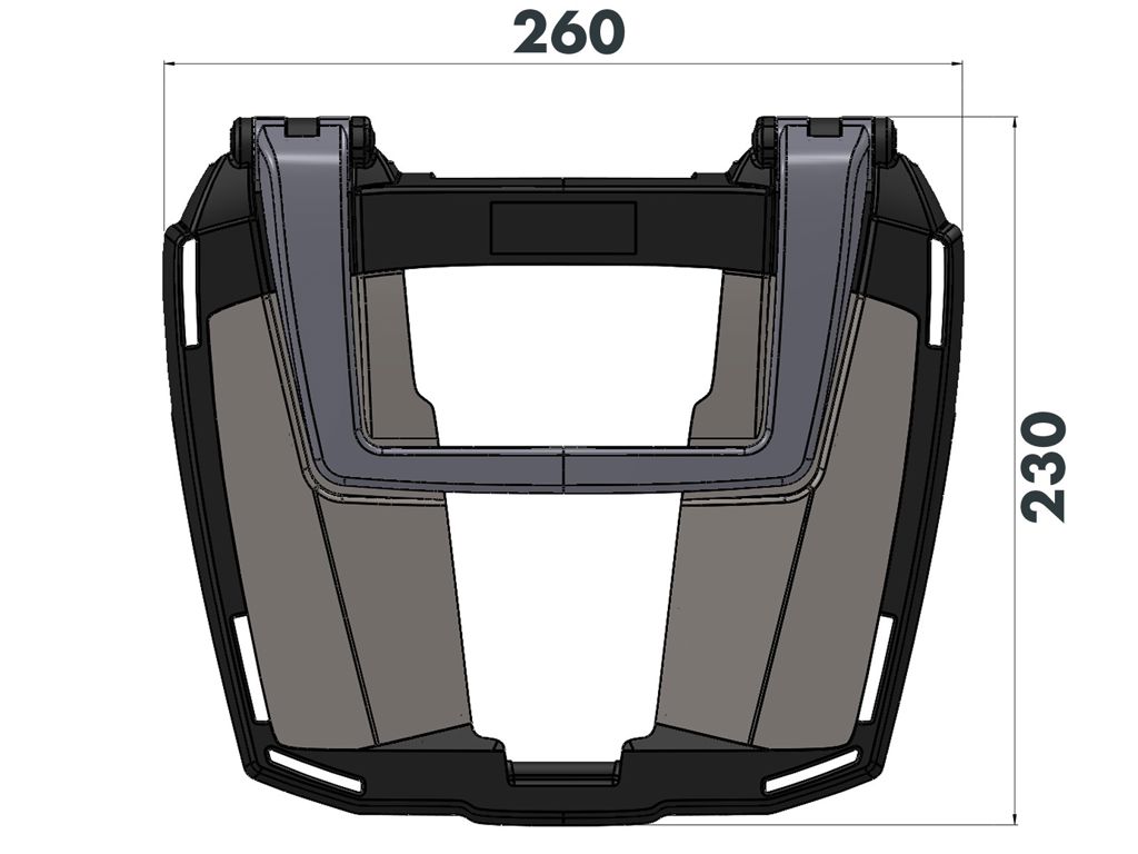 Hepco&Becker Topdrager Easyrack zwart voor BMW S1000XR vanaf 2015 tot 2019 (op orig. drager)