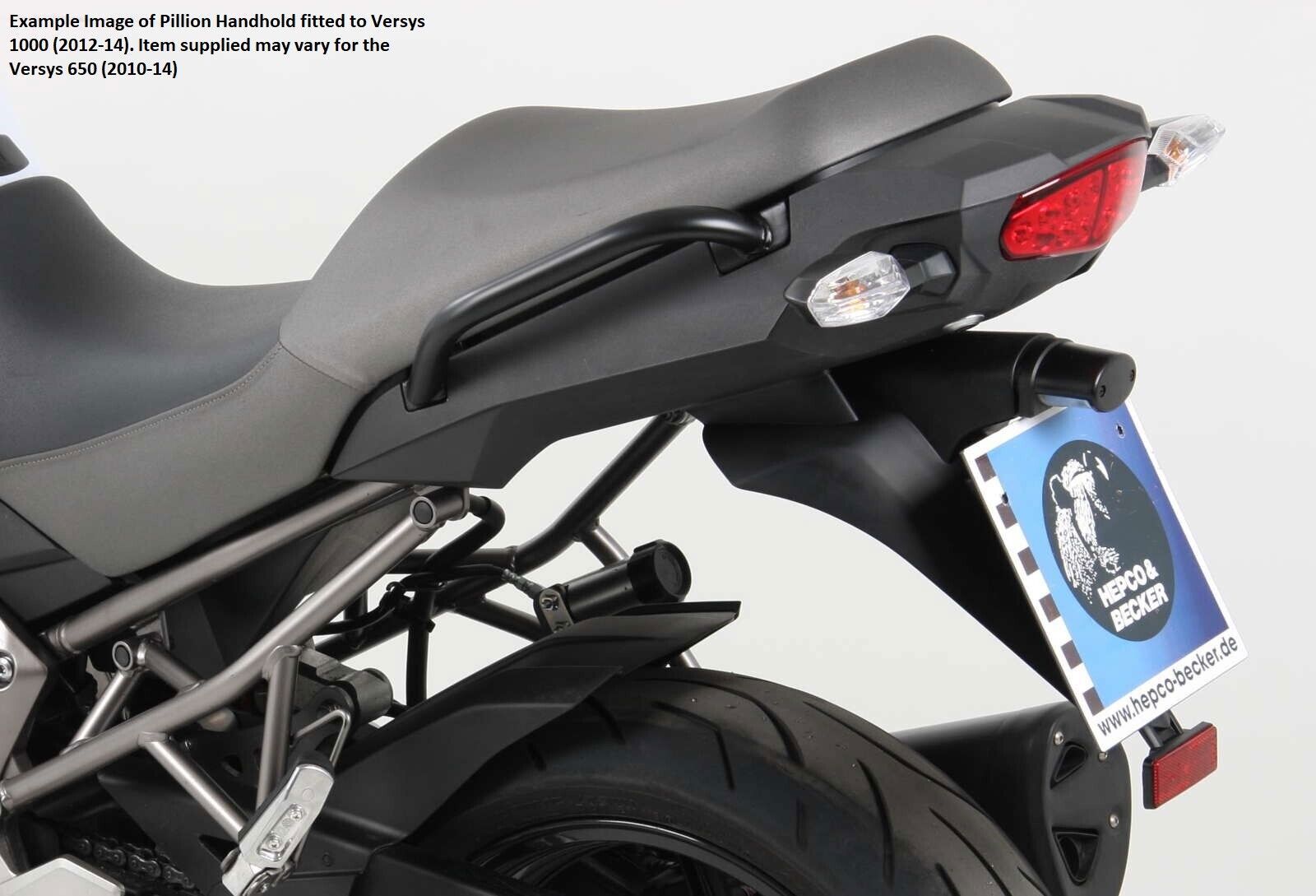 Hepco&Becker Duopassagier handgreep voor Kawasaki Versys 650 vanaf 2010 tot 2014