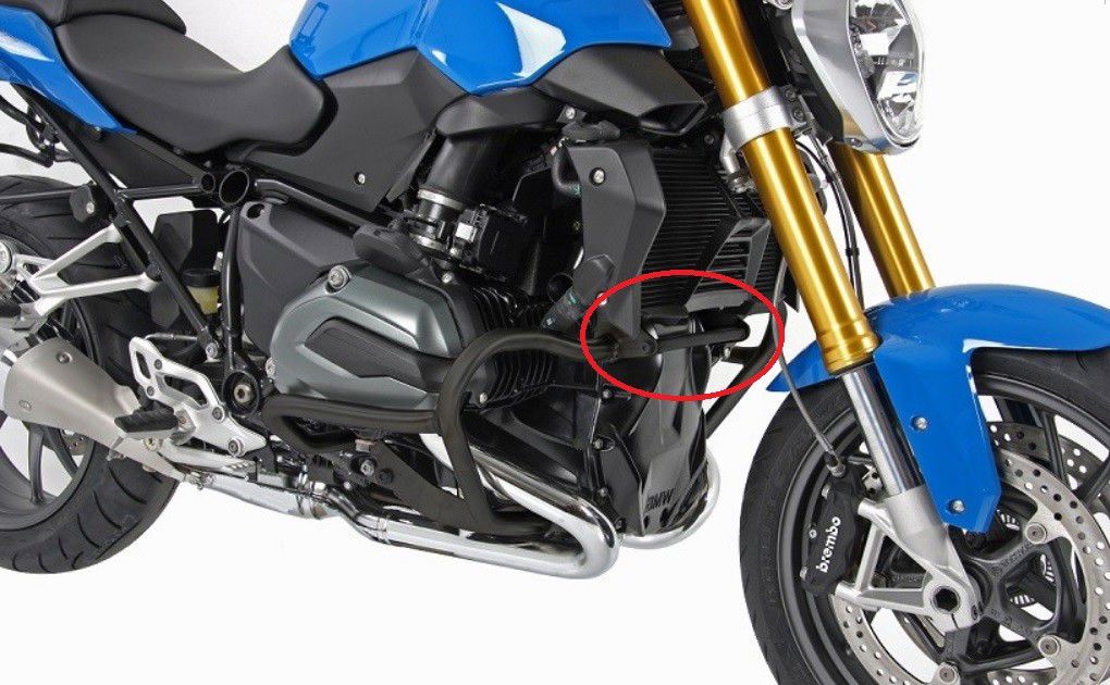 Hepco&Becker Valbeugel zilver verbindingsbeugel voor BMW R1200RS vanaf 2015 tot 20/ R1200R vanaf 2015 tot 20/ R1200GS LC vanaf 2013 tot 20