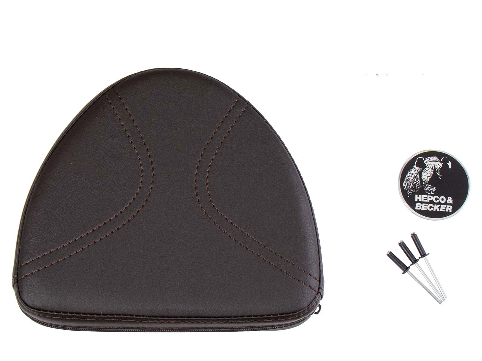 Hepco&Becker Sissybar kussen bruin middel groot