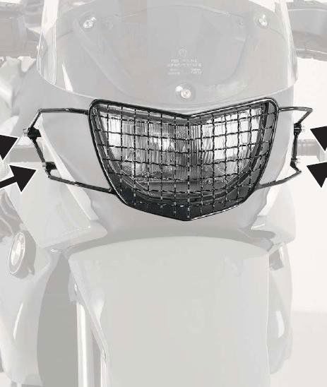 Hepco&Becker Koplamp grill voor BMW F650GS vanaf 2004 tot 2007