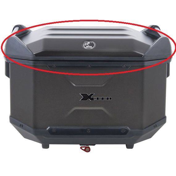 Hepco&Becker Deksel Jet Black voor Xceed topkoffer