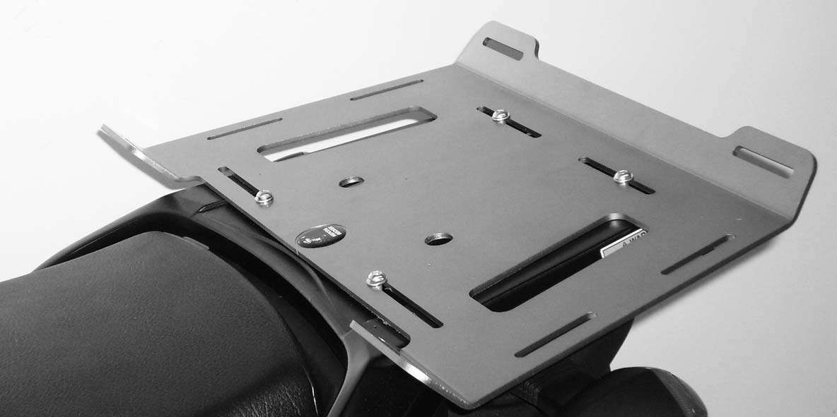 Hepco&Becker Topdragerverbreder zilver voor Kawasaki KLV1000 vanaf 2004 tot 2006