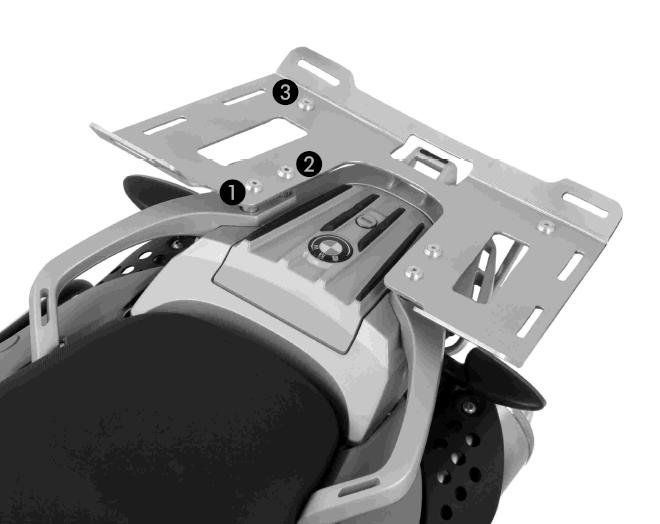 Hepco&Becker Topdragerverbreder zilver voor BMW F650GS / G650GS vanaf 2004 tot 2007