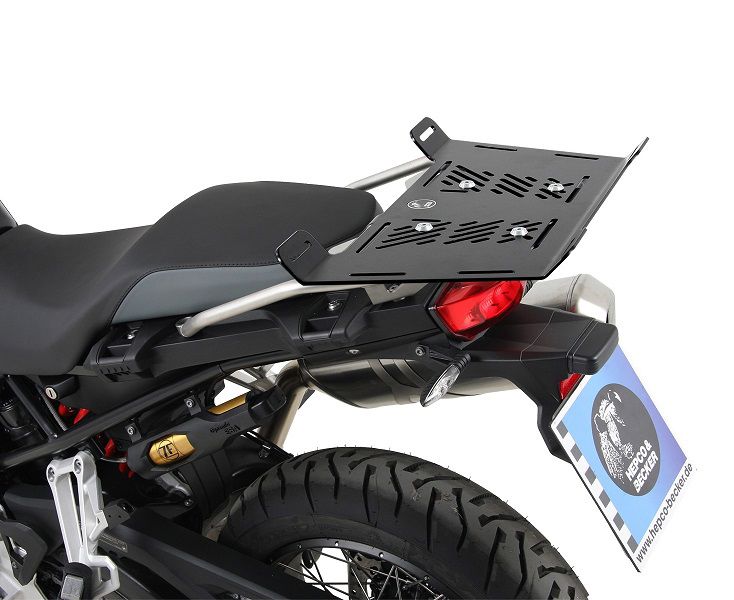 Hepco&Becker Topdragerverbreder zwart voor BMW F800GS vanaf 2024 (met RVS Touring rek)