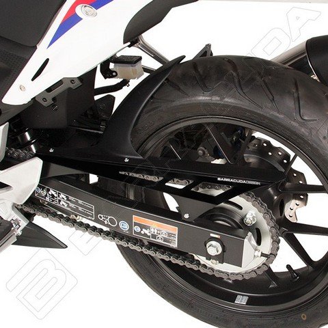 Barracuda Achterspatbord Honda CB 500R mat zwart + kettingkast alu zwart 2014-2021