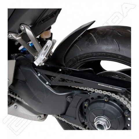 Barracuda Achterspatbord Honda CB1000R mat zwart + kettingkast alu zwart