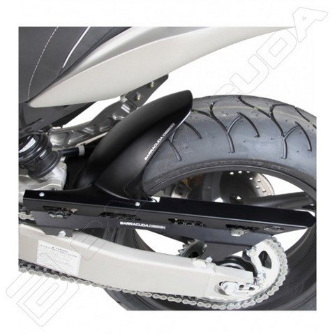Barracuda Achterspatbord Honda HORNET 600 mat zwart + kettingkast alu zwart 2007-2013