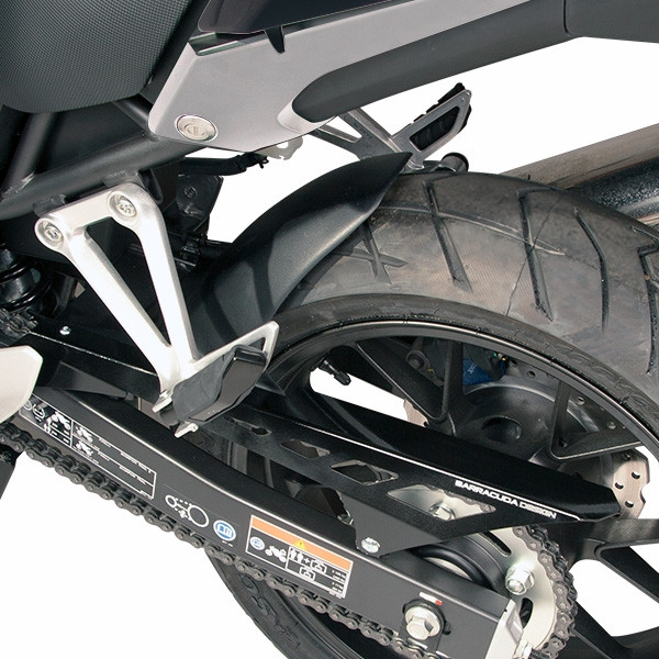 Barracuda Achterspatbord Honda CB500F / CBR500R / CB500X Mat Zwart + Kettingkast Alu Zwart