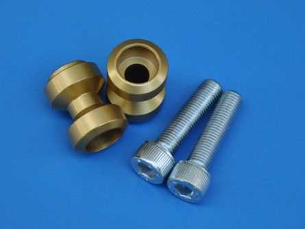 MP Bobbins alu goud M10 x 1.5mm set