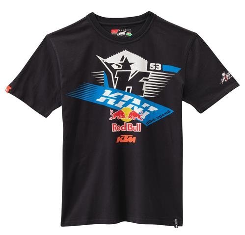KTM Kini Red Bull Athletic T-shirt Zwart
