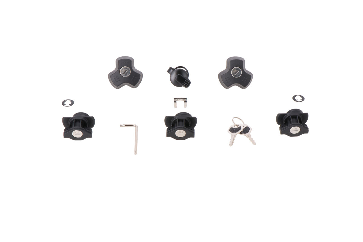 SW-Motech Slotenset  + Anti Diefstal Voor Pro Zijkofferrekken DUSC Topkoffer / Zijkoffers 3 Cilinders / 2 Sleutels