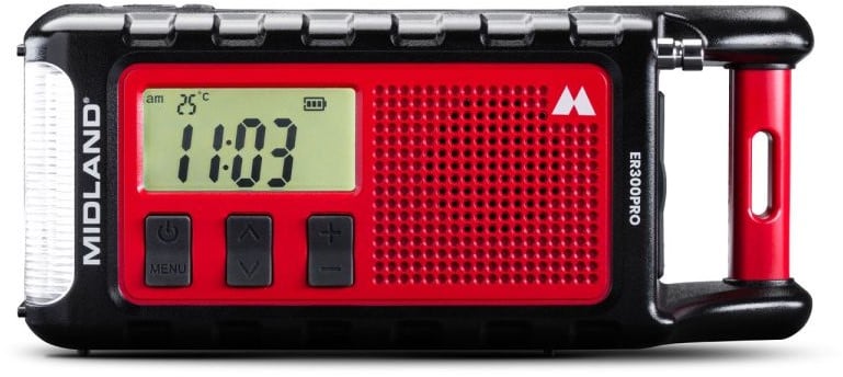 Midland ER300 PRO Emergency Dynamic Radio voor noodgevallen