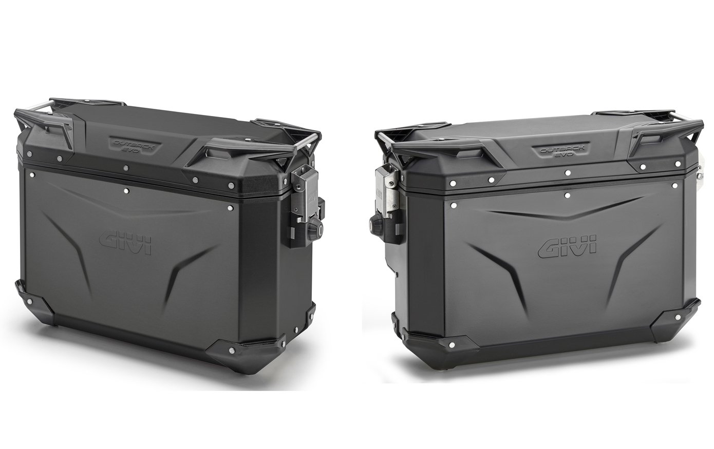 Givi OBKE37BPACK2 TREKKER OUTBACK EVO Black Line Zijkoffer Set 37 Liter Links / 33 Liter Rechts