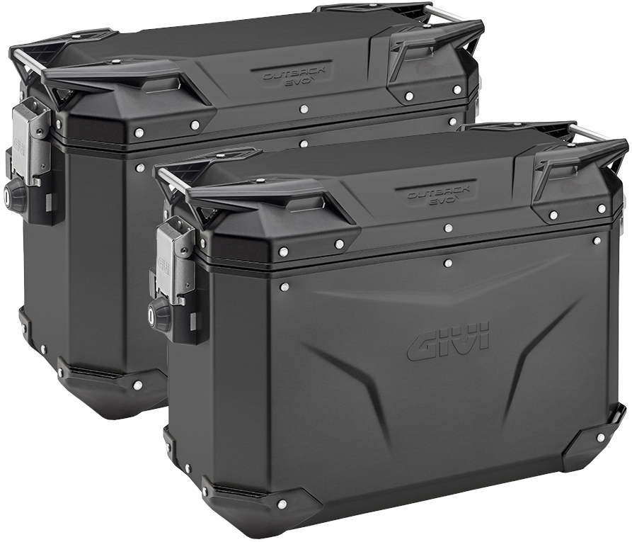 Givi OBKE37BPACK2 TREKKER OUTBACK EVO Black Line 37 Liter Zijkoffer Set