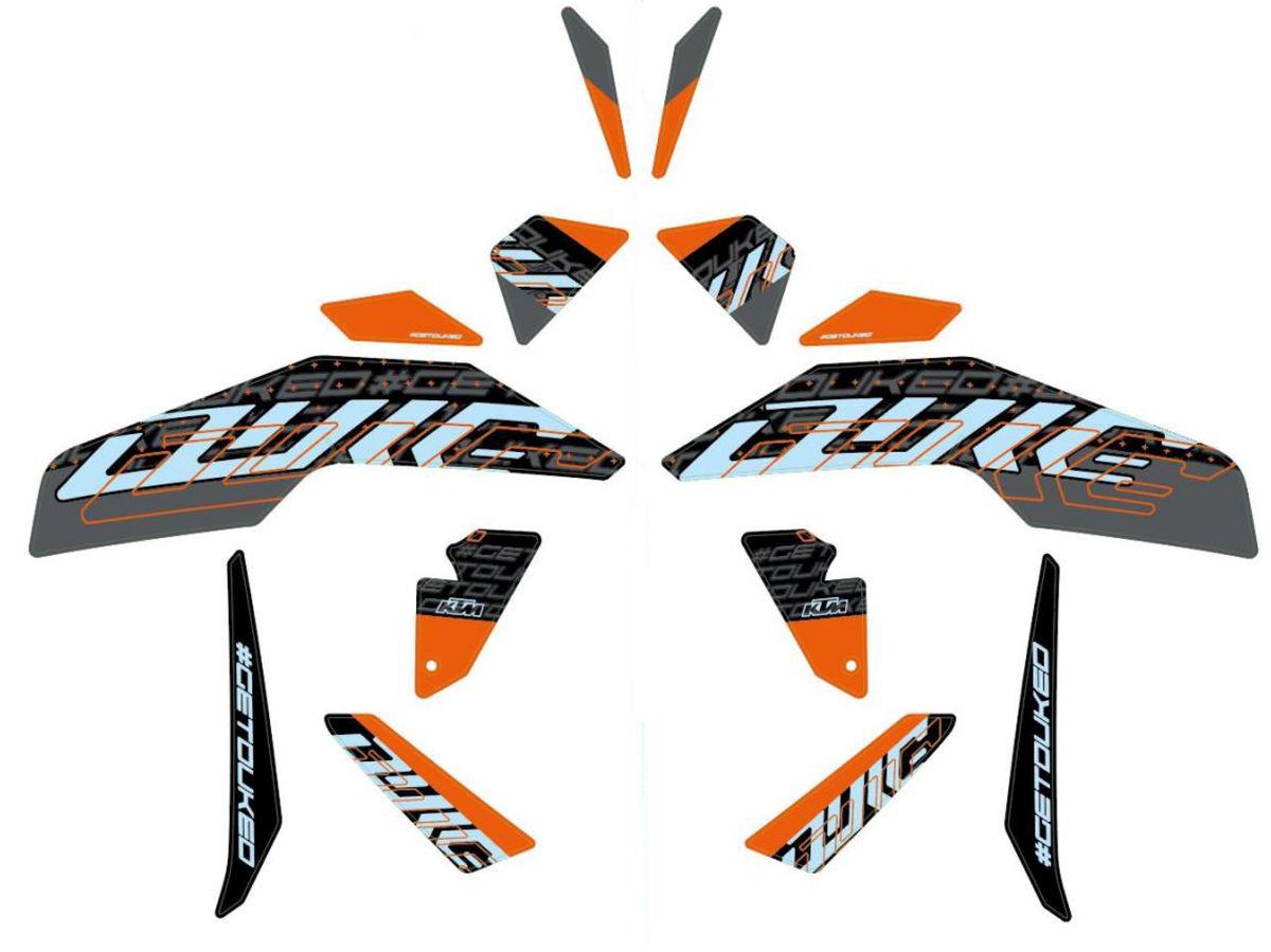 KTM Sticker Set "STYLE" 125 / 390 Duke 2017-