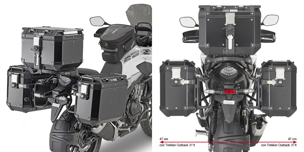 Givi PLO1171CAM Zijkofferrek Trekker Outback Honda CB 500 X Vanaf 2019