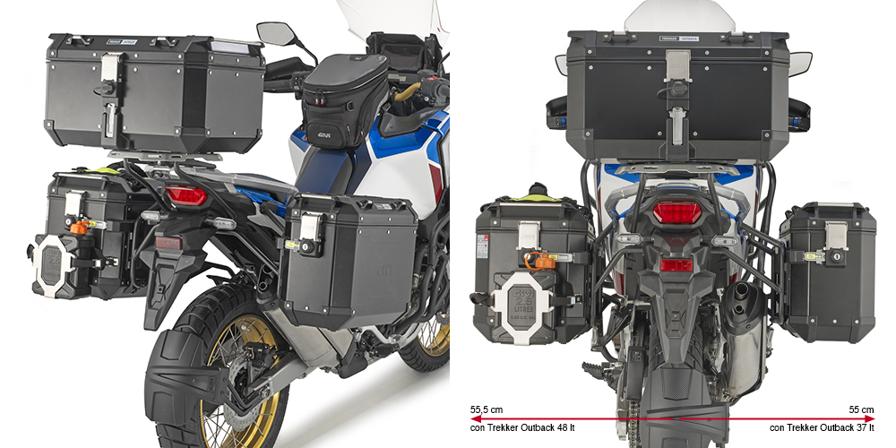 Givi PLO1178CAM Zijkofferrek Voor Trekker Outback Zijkoffers Honda CRF 1100 L Africa Twin / Adventure Sports