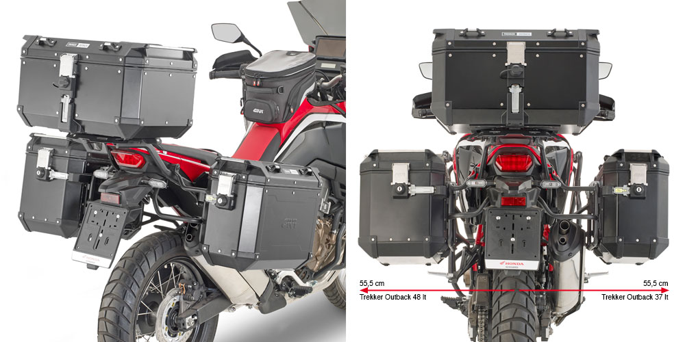 Givi PLO1179CAM Zijkofferrek Voor Trekker Outback Zijkoffers Honda CRF 1100 L Africa Twin Vanaf 2020