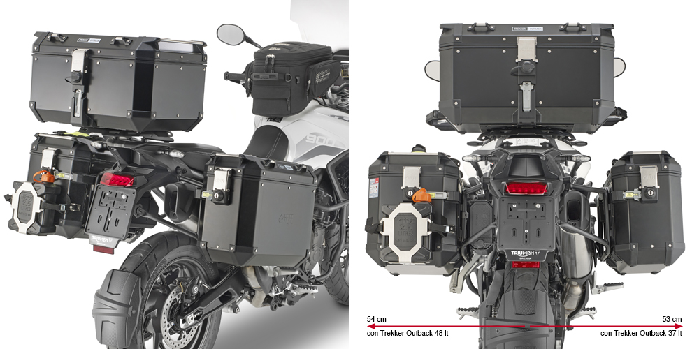 Givi PLO6415CAM Zijkofferrek Triumph Tiger 900 GT / Pro / Rally / Pro Vanaf 2020