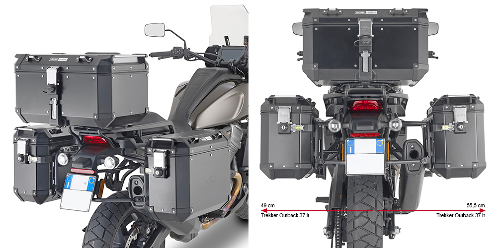 Givi PLO8400CAM Zijkofferrek Trekker Outback Zijkoffers Harley Davison Pan America 1250