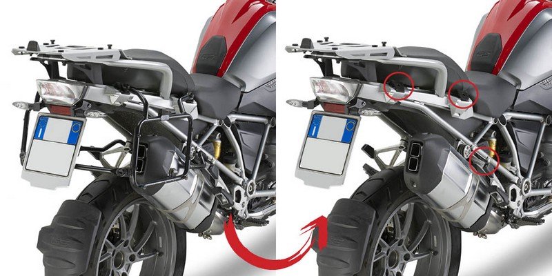 Givi PLR5108 Zijkofferrek BMW R 1200 GS / Adventure / R 1250 GS / Adventure