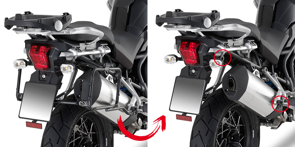 Givi PLR6408  Monokey Zijkofferrek Triumph Tiger Explorer 1200 / Tiger 1200