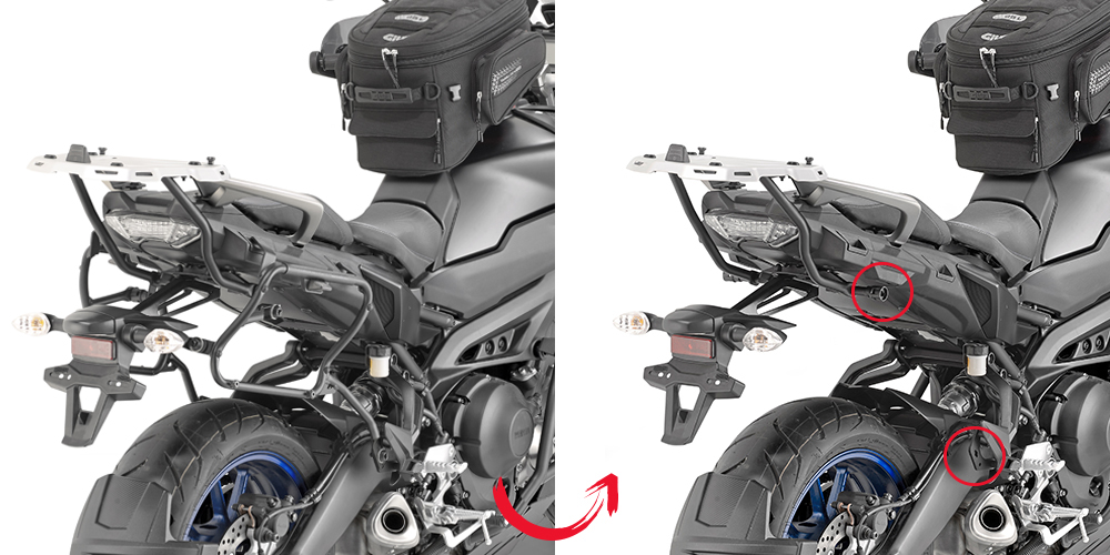 GIVI PLXR2139 Zijkofferrek Voor Givi V35 / V37 Zijkoffers Yamaha Tracer 900 / Tracer 900 GT