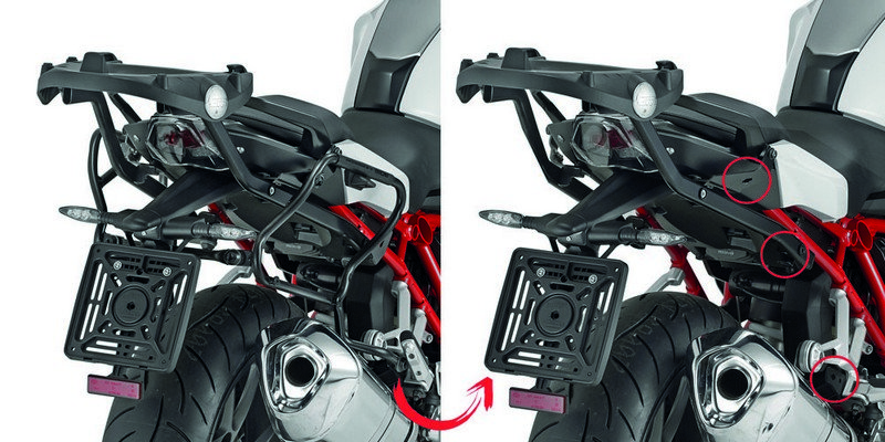Givi PLXR5117 Zijkofferrek BMW R 1200 R / RS / R 1250 R / RS