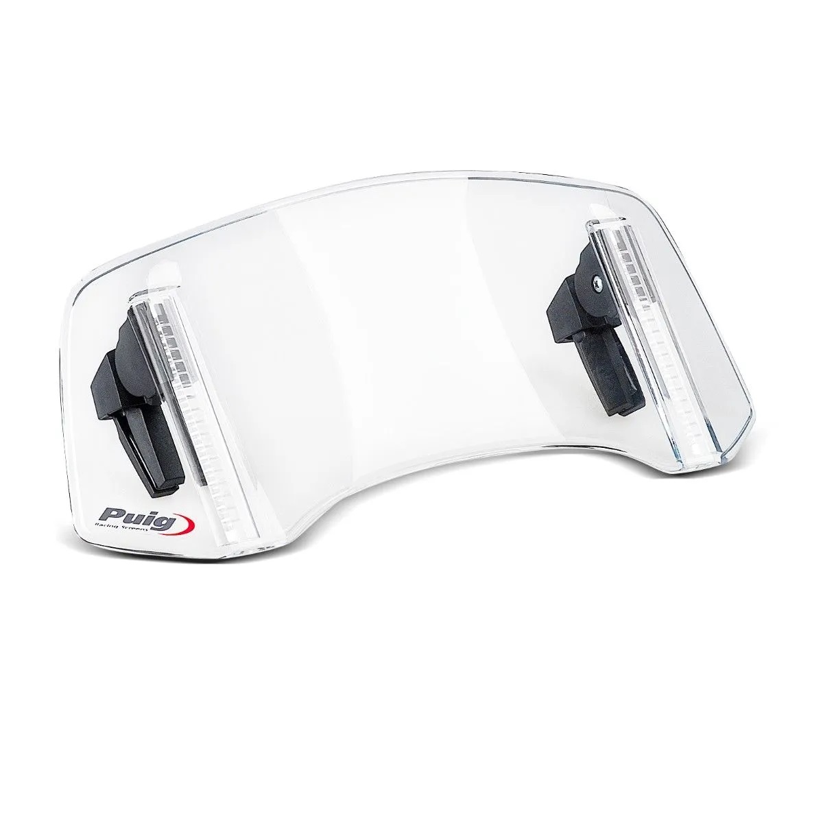 Puig Verstelbaar Opzet Ruitje 2.0 Clip-On Helder 300 x 130 MM