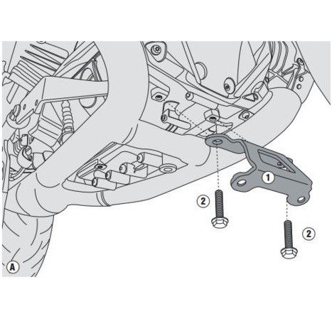 Givi RP1144KIT Bevestigingskit om de RP1144 te monteren Honda CRF 1000 L Africa Twin