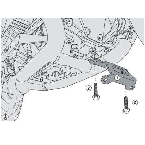 Givi RP5117KIT Bevestigingskit om de RP5112 te monteren