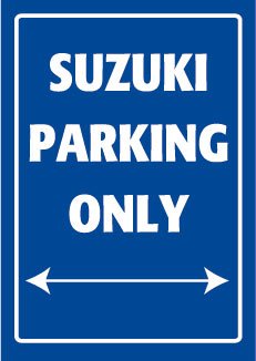 Parkeerbord Suzuki Parking