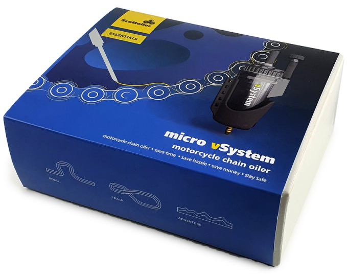 Scottoiler Micro vSystem Vacuum Kettingsmeersysteem universeel voor montage op motorfietsen