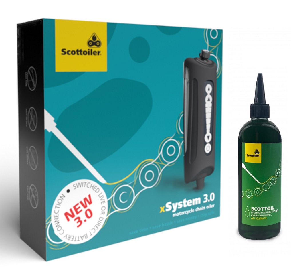 Scottoiler xSystem 3.0 Elektronisch Kettingsmeersysteem universeel voor montage op motorfietsen