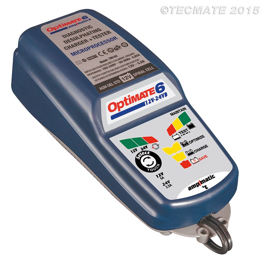 Optimate 6 Acculader / druppellader 12 / 24 volt TM194