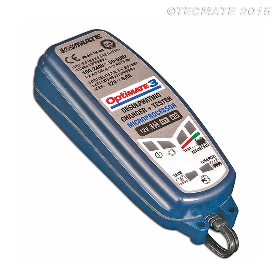 Optimate 3 Acculader / druppellader 12 volt TM430