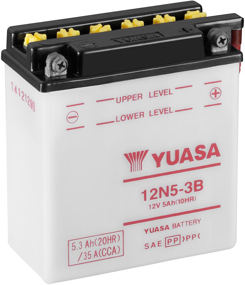 Yuasa Accu 12N5-3B motorfiets accu (zonder zuur)