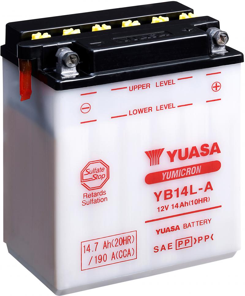 Yuasa Accu YB14L-A motorfiets accu (zonder zuur)