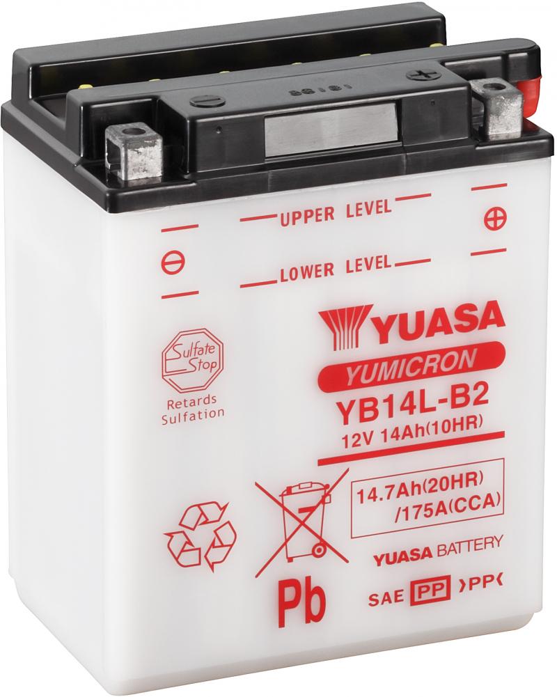 Yuasa Accu YB14L-B2 motorfiets accu (zonder zuur)