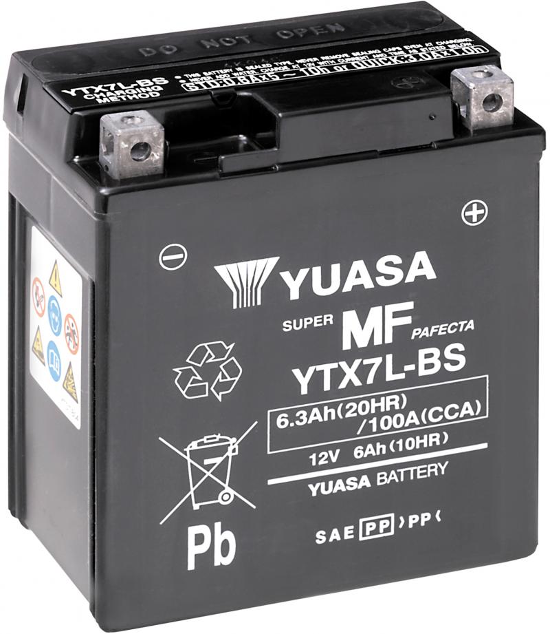 Yuasa Accu YTX7L-BS onderhoudsvrije motorfiets accu