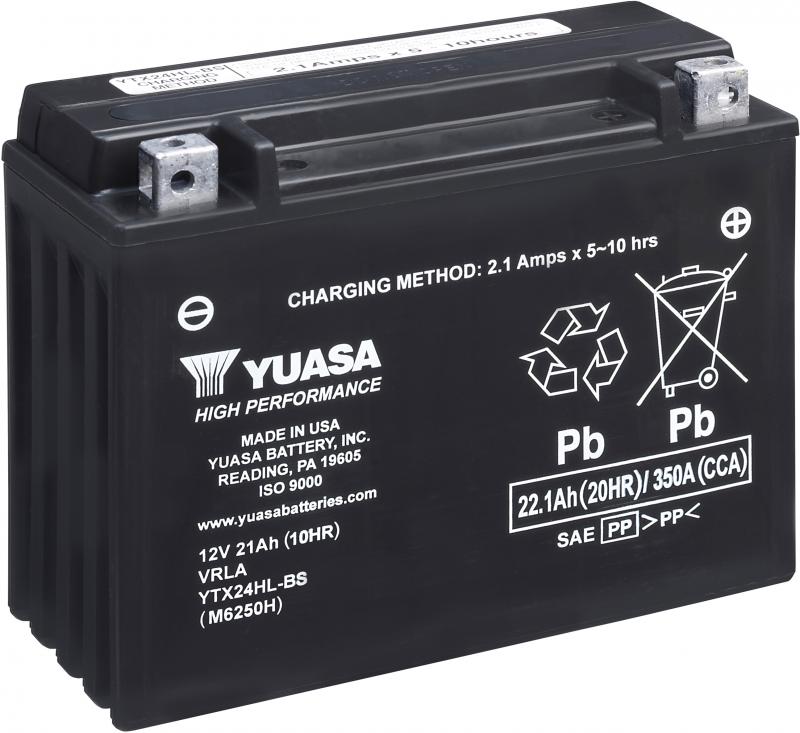 Yuasa Accu YTX24HL-BS onderhoudsvrije motorfiets accu
