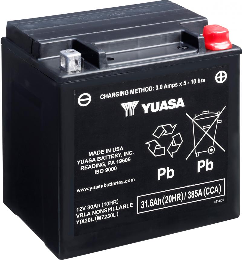 Yuasa Accu YIX30-L motofiets accu in  Gel uitvoering