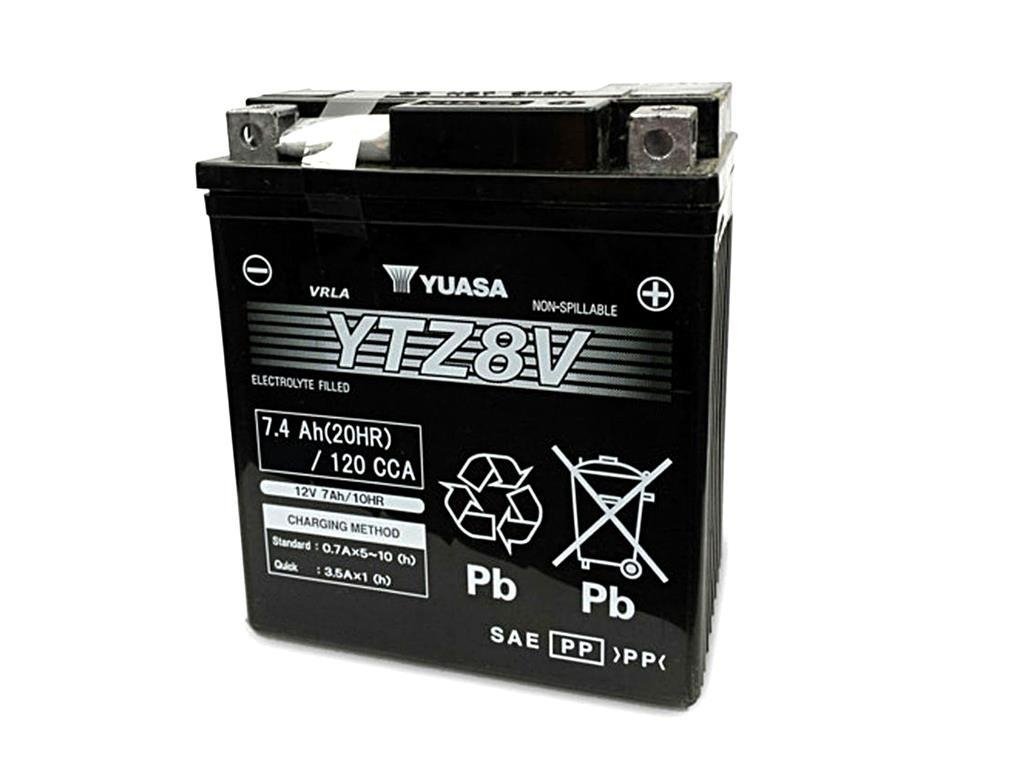 Yuasa Accu YTZ8V  Gel uitvoering voor de motorfiets