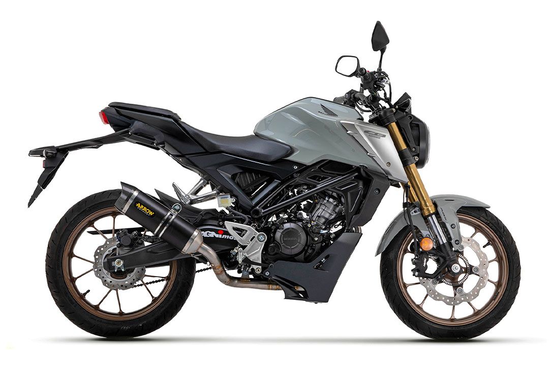 ARROW Dark Thunder motorfiets uitlaat voor Honda CB125R vanaf 2021