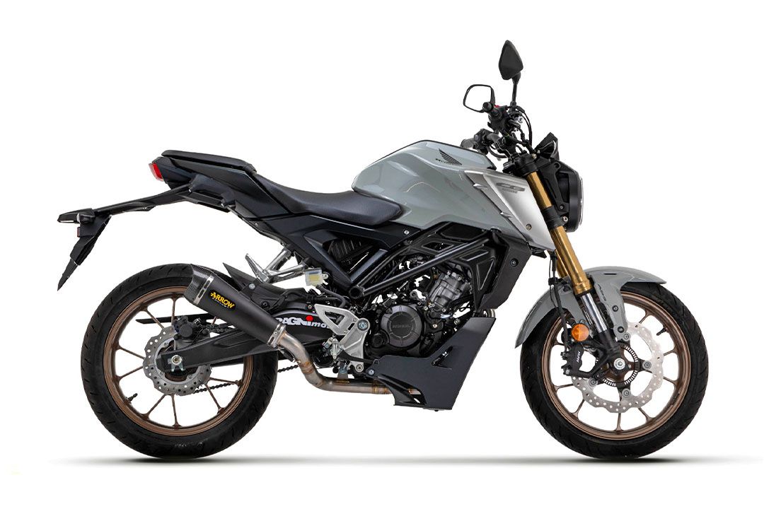ARROW Dark XKONE motorfiets uitlaat voor Honda CB125R vanaf 2021