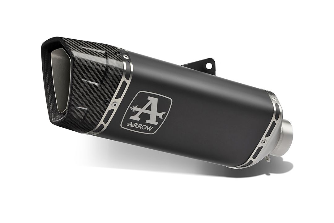 ARROW PISTA DARK motorfiets uitlaat voor Aprilia RSV4 1100 Factory vanaf 2019 tot 2020