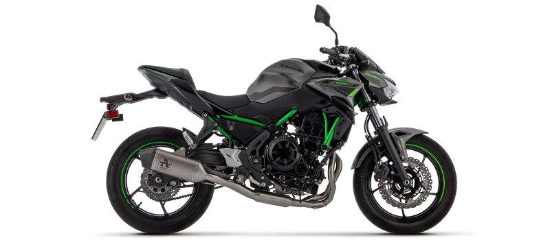 ARROW Racing compleet motorfiets uitlaatsysteem met VELOCE einddemper carbon eindkap voor Kawasaki Ninja 650 en Z650 vanaf 2024