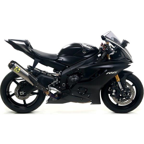 ARROW compleet titanium en roestvrij staal motorfiets uitlaatsysteem WORKS COMPETITION voor Yamaha YZF-R6 vanaf 2017